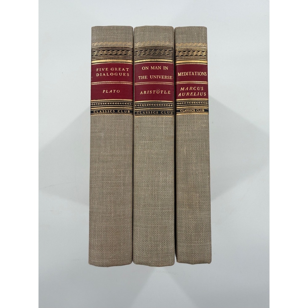 Vintage Classics Club Philosophy Book Set Plato Aristotle Marcus Aurelius 1940s